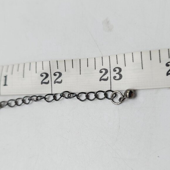 Chunky Brown Resin Slab Statement Necklace With Adjustable Cord - Picture 6 of 6